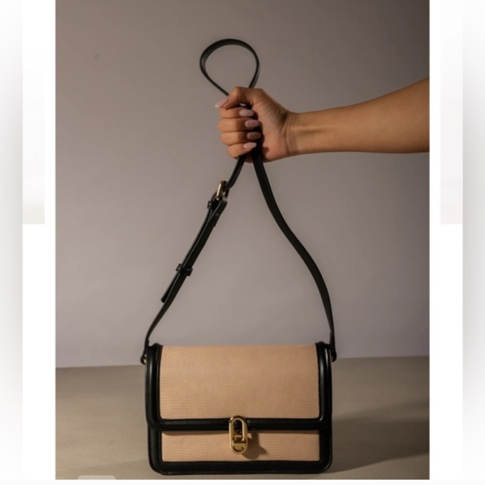 MIA ANTHROPOLOGIE Elegant Black and Tan Women's CROSSBODY -- Unopened NWT